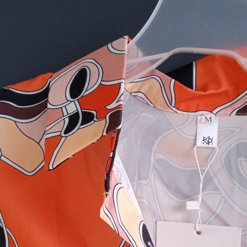 Stylish Abstract Print Women's Top - Picture 5 of 8
